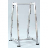 Barbell rack, grey - for fitness and weightlifting