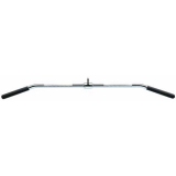 Lat bar 120 cm with rubber covers - for fitness and weightlifting