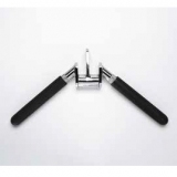 Lat bar triceps, w-type with rubber cover - for fitness and weightlifting