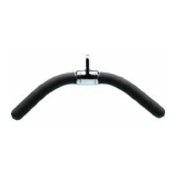 Lat bar half rounded with rubber cover - for fitness and weightlifting