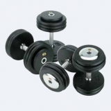 Dumbbells cast iron, rubber - for fitness and weightlifting