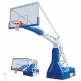 Hydroplay Official portable basketball backstop. FIBA certificate.