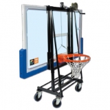 Trolley for storage, transport and install backboard