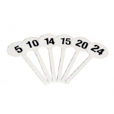 Set of manual indicator plates