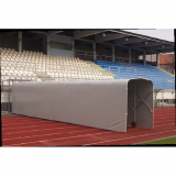 Extendable tunnel protecting players’ entry on sport court (indoor or outdoor)