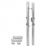 Volleyball system, suggested for outdoor use, with ground sockets and net tensioner - acc. to EN1271