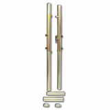 Volleyball system, with ground sockets and net tensioner - acc. to EN1271