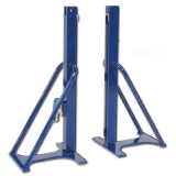 Tennis posts square, for gym, with net tensioner