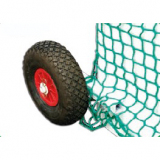 Pair of rubber wheels for field hockey goals