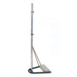 Multipurpose recreational set for volleyball, minivolleyball and tennis, freestanding portable posts