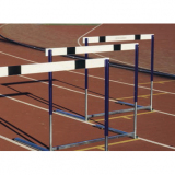 Competition hurdle Olympic, counterweighted base, adjustable height