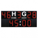 Scoreboard for multisport, outdoor, time of the game, score and period, 260x120 cm, cable transmission