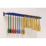 Gymnastic clubs wall rack