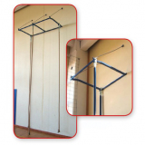 Frame for wall climbing equipments