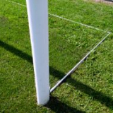 Fixed ground frame for soccer goals