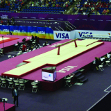 Set of landing mats for competition beam - FIG approved