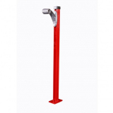 Floor mounted ballet bar support adjustable