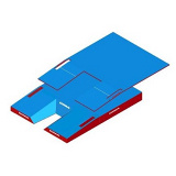 International comfort plus single cover pole vault landing system. World Athletics certificate.