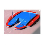 Concept iv modular pole vault landing system. World Athletics certificate.