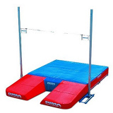 Reversible meeting modular pole vault landing system