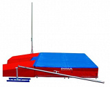 Extended pole-vault rails with slider carts