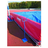 Support for foldable pole-vault standards