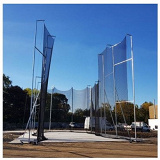 IAAF galvanized steel hammer cage with ground sleeves