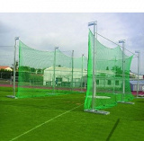 Portable galvanized steel discus cage