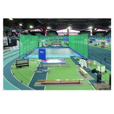 Shot put throwing landing system