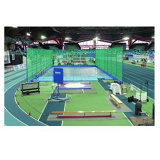 Competition indoor shot put throwing cage. World Athletics certificate.