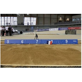 Distance indicator board in foam for long jump