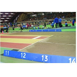 Distance indicator board in foam for triple jump