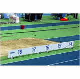 PVC distance indicator board for triple jump