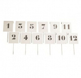 Short throwing distance field markers set of 12