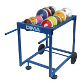 Mobile discus rack