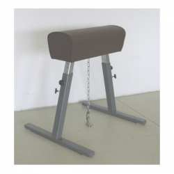 Gym buck, with leather cover AVMS10043