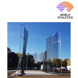 World athletics galvanized steel hammer cage with ground sleeves AVDM1097