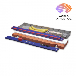 Sturdy wooden take-off board for long and triple jump, World Athletics Certified AVSS1420