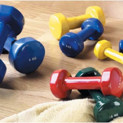 Aerobic dumbbells with PVC-cover 0,5kg - 5kg AVMF1001