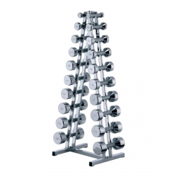  Chrome stand for 10 pairs of chrome dumbbells  AVMF1003