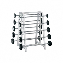 Barbell rack double-sided with 10 barbells AVMF1004