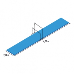 Uneven bar mat set uneven-bar-mat-set