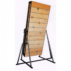 Freestanding double practice climbing wall S00800 freestanding-double-practice-climbing-wall-s00800