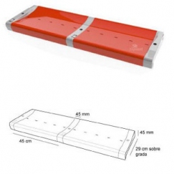 Bench style seat, without backrest AVDP1001