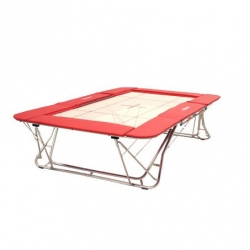 Large competition trampoline - 4x4 mm bed - FIG approved AVGY1197