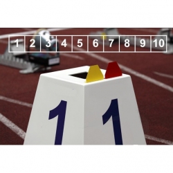 Competition lane markers set for athletics track events LM-45/10 competition-lane-markers-set-for-athletics-track-events-lm-4510
