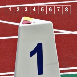 Competition lane markers set for athletics track events LM-60/8 competition-lane-markers-set-for-athletics-track-events-lm-608