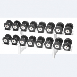 Dumbbell rack with white lacquer finish - for fitness and weightlifting dumbbell-rack-with-white-lacquer-finish---for-fitness-and-weightlifting