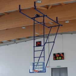 Roof mounted basketball backstop Top. FIBA certificate. AVSS1193