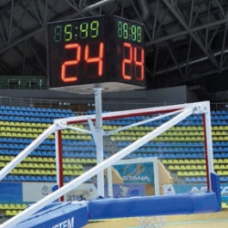 Support for 24” shot clock AVSS1210